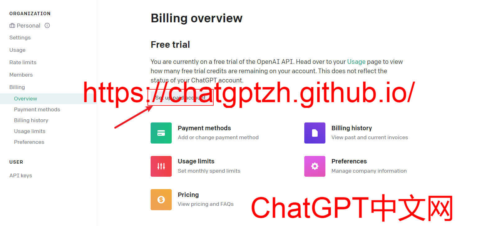 OpenAI ChatGPT API充值与购买